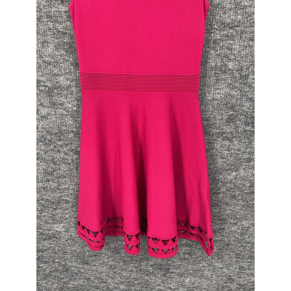 Ted Baker Dress Womens Medium 3 Pink Cutout‎ Fit & Flare Knit Skater Knee Length - Picture 6 of 12